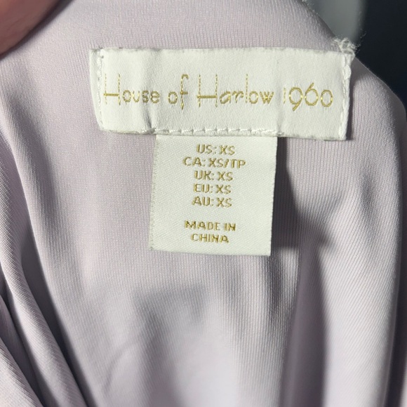 House Of Harlow 1960 Square Neck Violet Bosysuit Too Spring Summer Pastel SZ XS - Picture 3 of 3